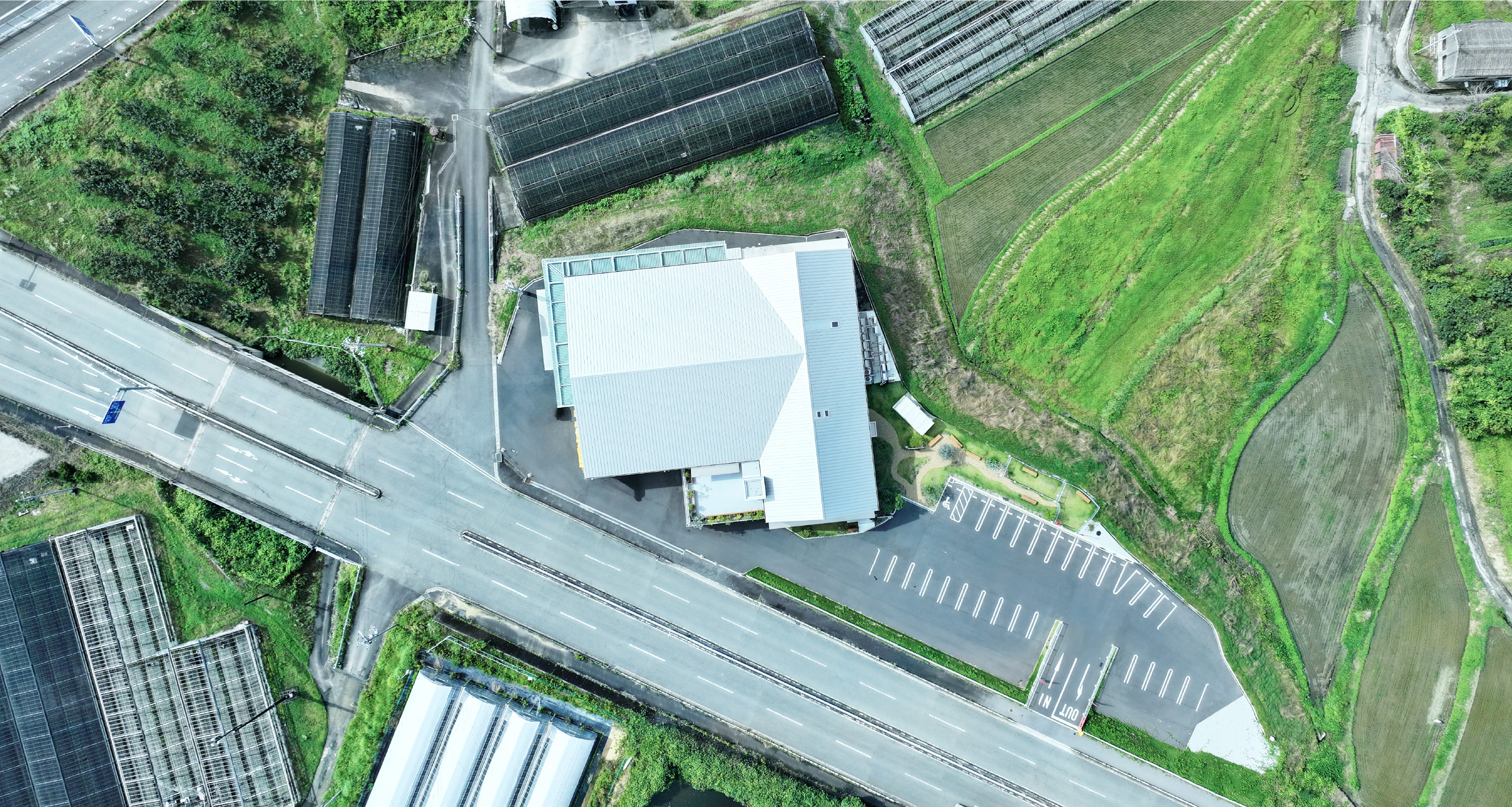 堀内果実園 Land 俯瞰からの様子
